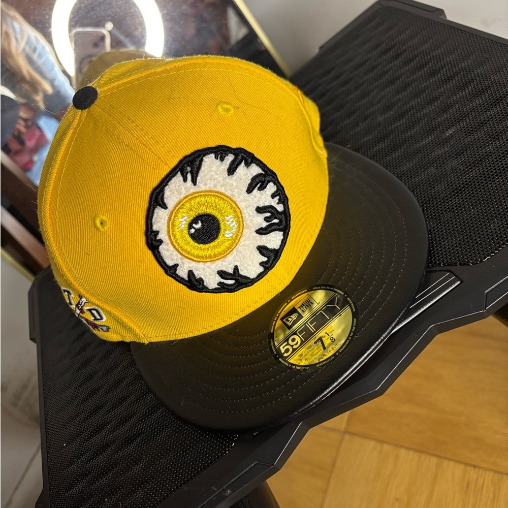 Mishka Yellow and Black Eye Design Hat